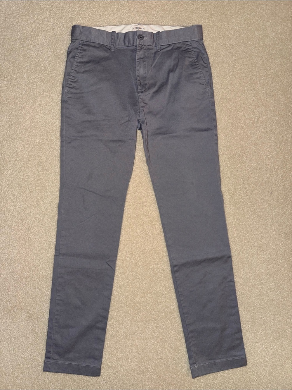 Boys Crewcuts Slim Gray Chino Pants